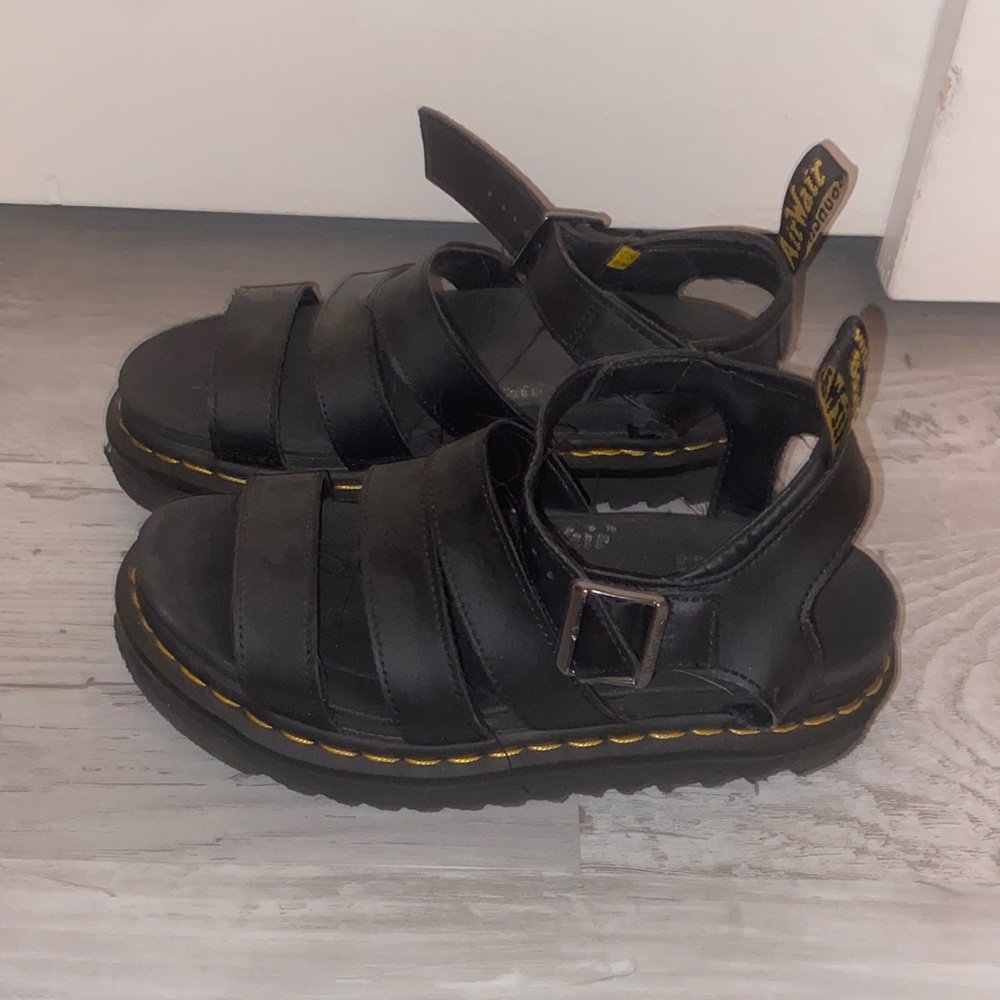 Dr. Martens Blaire Hydro Leather Strap Sandals